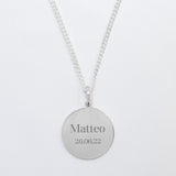 COLLAR PLACA CIRCULAR CLASSIC CABALLERO
