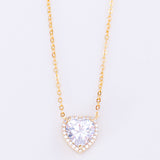 COLLAR CORAZON BLANCO GOLD