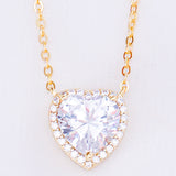 COLLAR CORAZON BLANCO GOLD