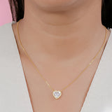 COLLAR CORAZON BLANCO GOLD
