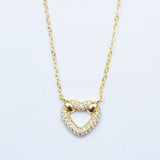 COLLAR CORAZON CALADO