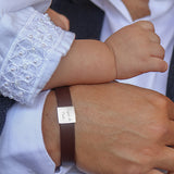 PULSERA CUERO CLASSIC SILVER
