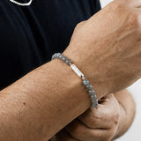 PULSERA PIEDRAS LABRADORITA PILL SILVER