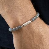 PULSERA PIEDRAS LABRADORITA PILL SILVER
