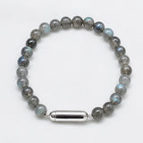 PULSERA PIEDRAS LABRADORITA PILL SILVER