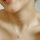 COLLAR ROSETA CORY SILVER