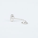 ARETE ROSETA ZIRCON SILVER 5MM