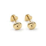 ARETE DE CORAZÓN 5MM EN ORO 18K PARA NIÑA