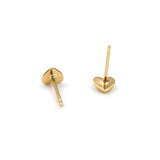 ARETE DE CORAZÓN 4.5 MM EN ORO 18K PARA NIÑA