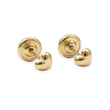 ARETE DE CORAZÓN 4.5 MM EN ORO 18K PARA NIÑA