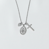 COLLAR VIRGEN DE GUADALUPE XL CHARM SILVER