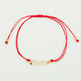 PULSERA HILO ROJO INFINITO GOLD