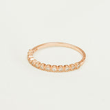 ANILLO MEDIA BOLITAS PLAIN ROS