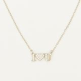 COLLAR I LOVE YOU SILVER