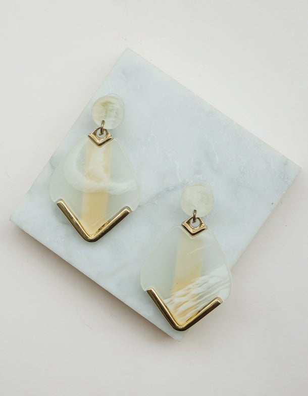 Arete Rombo Semi Transparente - Nathalie Bird