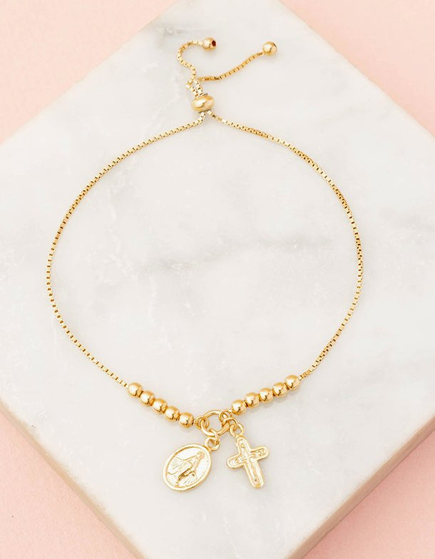 PULSERA RELIGIOSA VIRGEN MARIA - Nathalie Bird